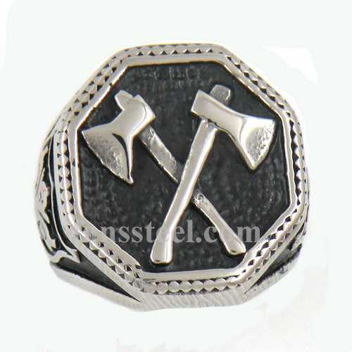 FSR13W47 shield Hexagon cross axe ring